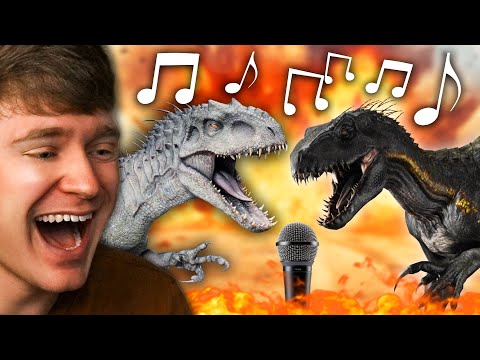 INDOMINUS REX vs INDORAPTOR the RAP BATTLE!? (Reaction)