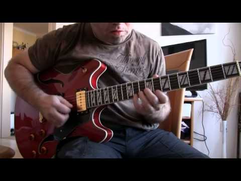 Bare Knuckle Mississippi Queen P90 in the ES-335 clone - straight jazz