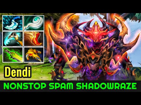Dendi [Shadow Fiend] Nonstop Spam Shadowraze Beautiful Plays 7.22 Dota 2