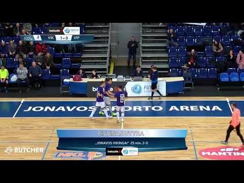 BETSAFE-Futsal A lygos 12 TURO santrauka: „Jonavos Vikingai“- Mažeikių "VIP"