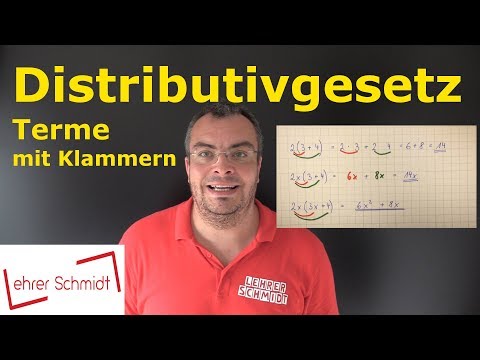 Distributivgesetz | Klammergesetz | Klammern auflösen bei Termen | Lehrerschmidt