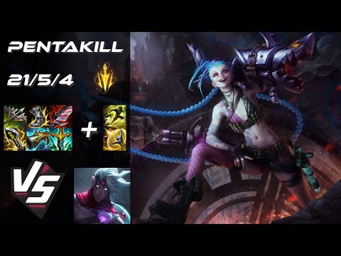 BOTTOM Jinx vs Varus [PENTAKILL] - NA Challenger Patch 25.S2.1