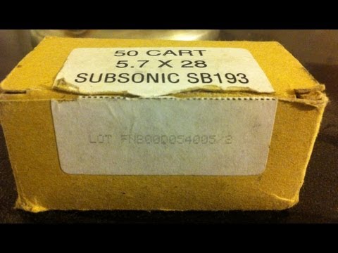 5.7x28mm, SB193, Velocity Test, FiveSeven