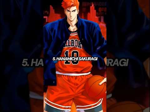 Top 10 Best players in Slam dunk #slamdunk #hanamichisakuragi #rukawa #Basketball
