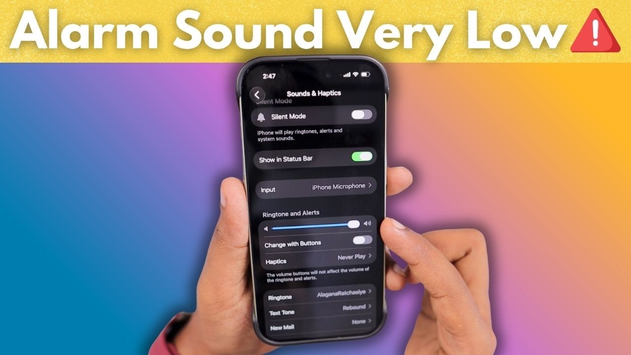 iPhone Alarm Sound Very Low? 🔥 எப்படி Fix பண்ணலாம்?