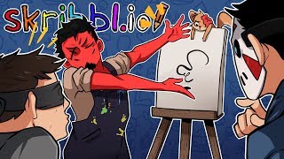 WEE CNAT SPEEL VRY GEWD! | Skribbl.io: Pictionary Game (w/ H2O Delirious, Ohm, &amp; Squirrel)