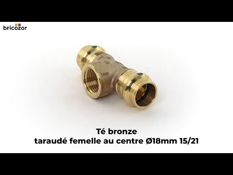 Té bronze  femelle à visser au centre VIEGA