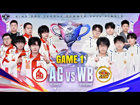 AG vs WB GRAND FINAL GAME 1 🎯 | 2025 KPL SUMMER SEASON HIGHLIGHTS | HONOR OF KINGS