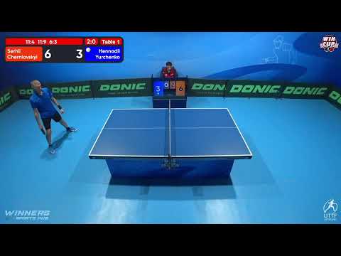 18:30 Serhii Cherniavskyi 3-0 Hennadii Yurchenko West 3 WIN CUP 08.11.2022 | TABLE TENNIS WINCUP