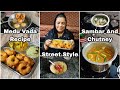 Medu Vada Recipe With Sambar And Chutney | How To Make Crispy Medu Vada | Vada Sambar Recipe