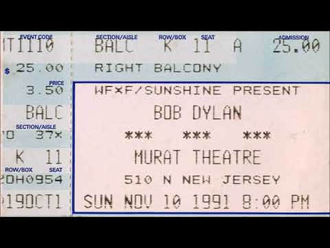 Bob Dylan 1991 US Fall Tour - Indianapolis, USA 10th November 1991