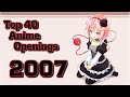 Top 40 Anime Openings of 2007 