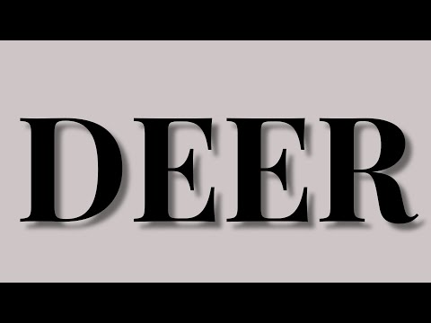 How to Pronounce Deer in English