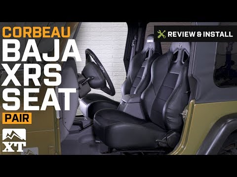 Jeep Wrangler Corbeau Baja XRS Seats (1987-2017 YJ, TJ, JK) Review & Install