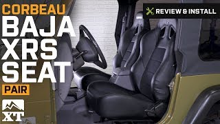 Jeep Wrangler Corbeau Baja XRS Seats (1987-2017 YJ, TJ, JK) Review & Install