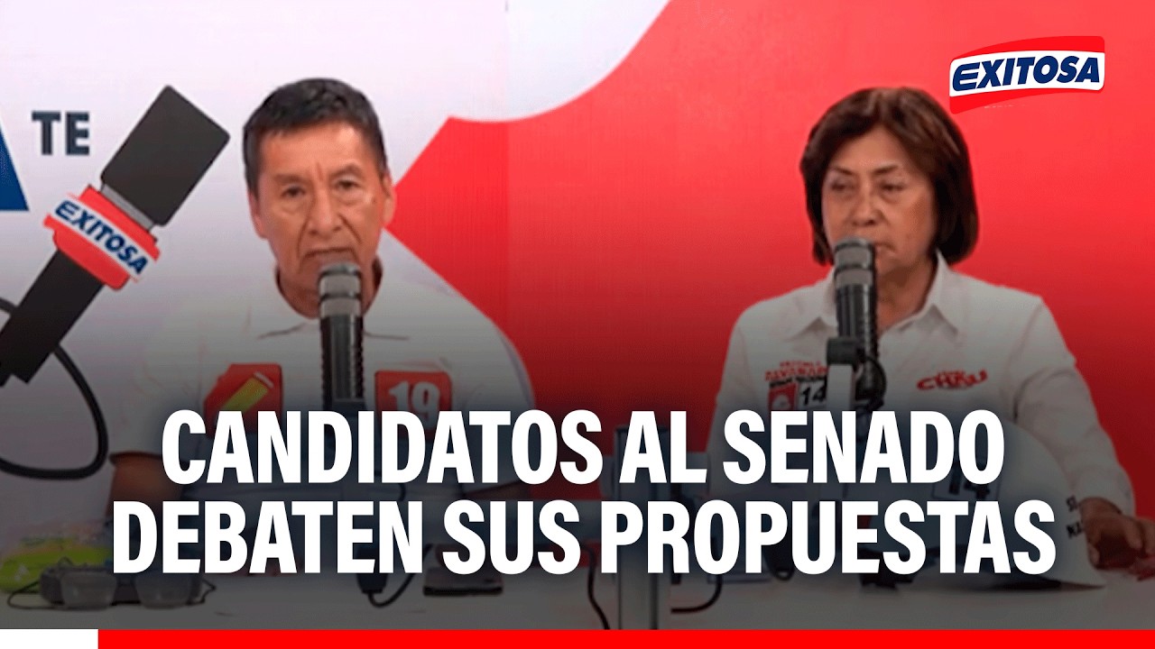 🔴🔵 Candidatos al Senado debaten sus principales propuestas
