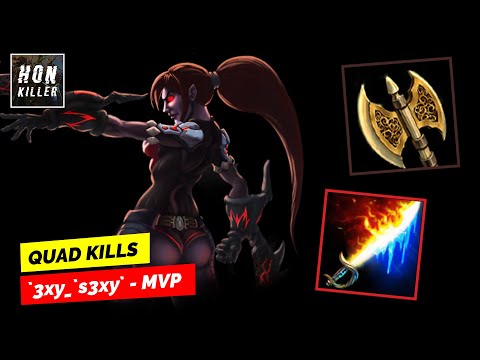 HoN The Dark Lady RUNED CLEAVER with DAWNBRINGER - MVP