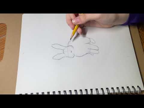 How to draw a simple rabbit 🐰