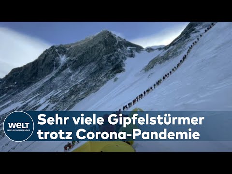 ANSTURM AUF DEN MOUNT EVEREST: Andrang am Gipfel und neue Rekorde trotz Corona-Pandemie I WELT News