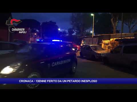 13enne ferito a mani e volto da un petardo inesploso