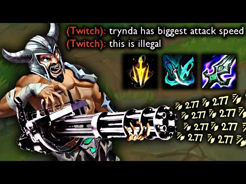 MAX ATTACK SPEED TRYNDAMERE (LETHAL TEMPO + PHANTOM DANCER)