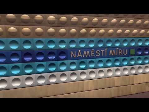 DEEPEST METRO STATION NAMESTI MIRU OF PRAGUE APRIL 2023