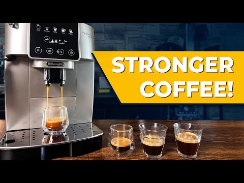 How to make your COFFEE STRONGER with a Delonghi MAGNIFICA