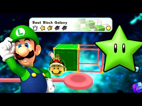 Super Mario Galaxy 2 All Green Stars 🌌 Beat Block Galaxy 100%