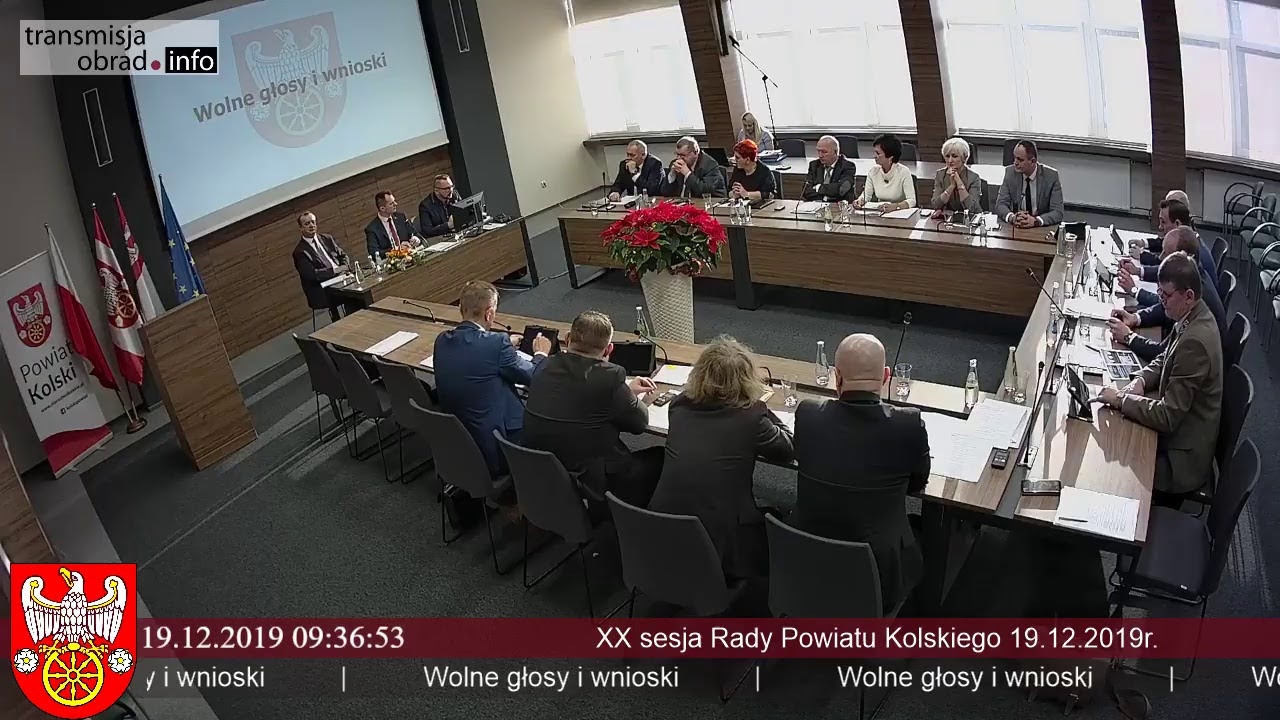Zdjęcie do XX Sesja Rady Powiatu Kolskiego