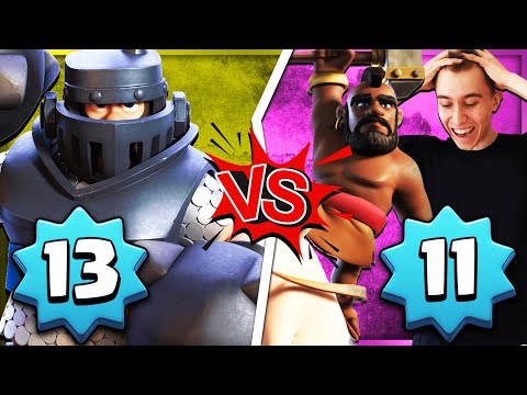 DOMINATING LEVEL 13's with LEVEL 11 CARDS! 2.6 HOG CYCLE — Clash Royale