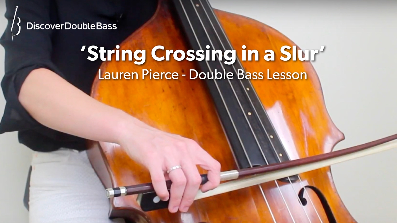 Crossing Strings in a Slur - Double Bass Lesson