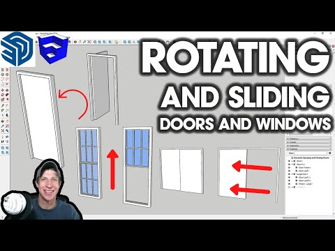Animating Doors and Windows with DYNAMIC COMPONENTS in SketchUp!
