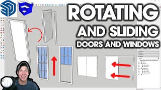 Animating Doors and Windows with DYNAMIC COMPONENTS in SketchUp!