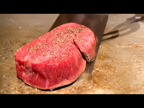 Rare Olive Wagyu in Japan - cooked "well done"