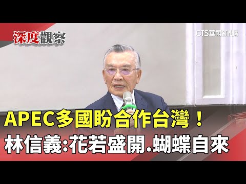 APEC多國盼合作台灣！　林信義：花若盛開　蝴蝶自來