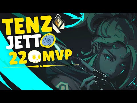 SEN TENZ PLAYS MVP JETT ON ALL PRO MATCH | 22 ELIMS - VALORANT