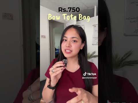 Bow Tote Bag video thumbnail