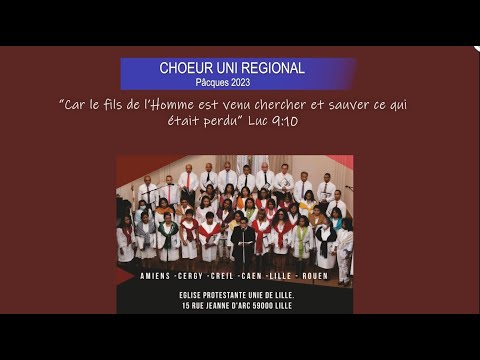 Choeur uni régional 2023 à Lilles (Pacques 2023)- Chorale AMF FAVAN