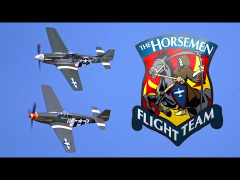 Amazing P-51 Mustang Formation Aerobatics "The Horsemen" | Flying Legends 2023
