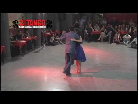  Fabian Peralta  and  Virginia Pandolfi  are  dancing  to  the  tango  "  La Bruja  "