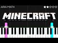 C418 Aria Math Minecraft Piano Tutorial