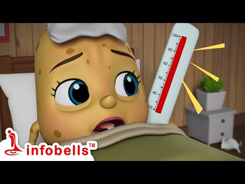 Cinna Bujji Papaku Jvaram Undi - Sick Song | Telugu Rhymes for Children | Infobells #telugurhymes