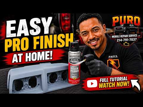 EASY PRO FINISH At Home! Rust-Oleum Filler Primer Spray Can Technique