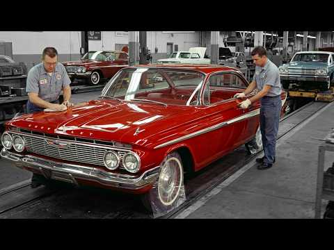 Thumbnail for Chevrolet Archival Footage (Rare): 1950s Manufacturing Process Inside GM Factory by Chevrolet, video, WiLL, Car, vide, Ford Bronco, General Motors