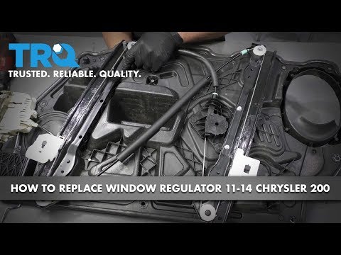 How to Replace Front Driver's Side Window Regulator and Motor 11-14 Chrysler 200