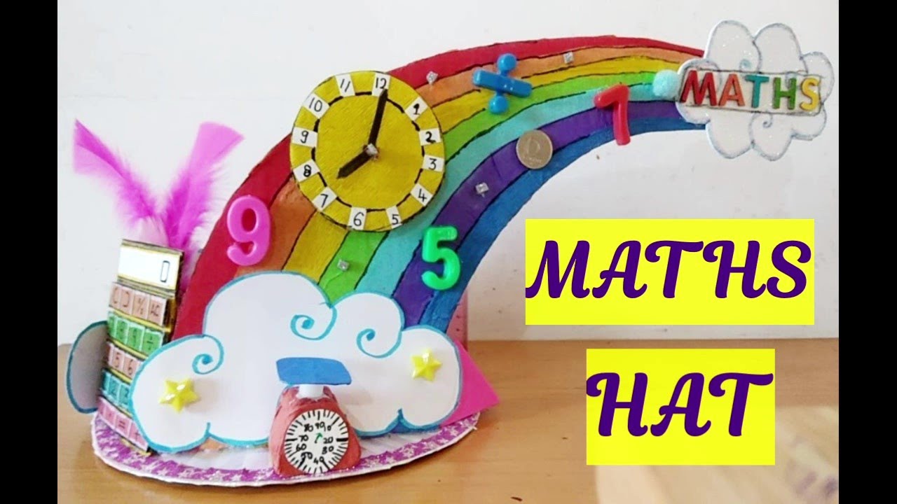 MATH HAT- part 1 FOR MATHS WEEK | RAINBOW MATHS HAT🌈🎩🎓