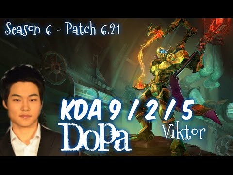 Dopa VIKTOR vs CASSIOPEIA Mid - Patch 6.21 KR Ranked