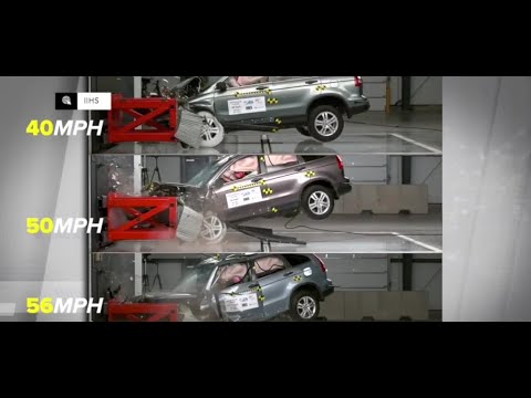 Crash tests reveal the dangers of speeding