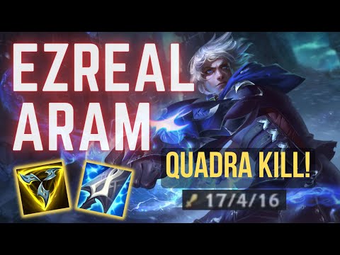 Ezreal ARAM Insane Poke Damage Game!
