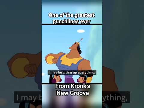 This is one of the best punchlines ever, from less well known #Disney film Kronk's New Groove.